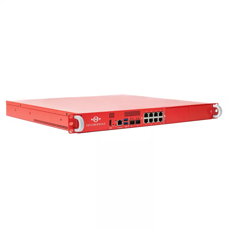 Securepoint RC400R G6 Security UTM Appliance, rendimiento de firewall de 49 Gbit/s