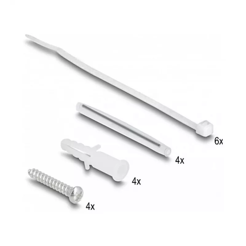 Roseta de conexión de fibra óptica DeLOCK 2 x SC simplex LC dúplex blanca