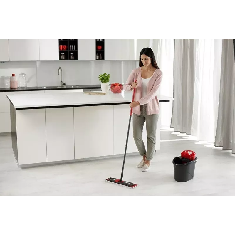 Fregona VILEDA Ultramax XL Box — cabezal giratorio de microfibra 360° lavable, plegable, para suelos duros