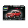 Modelo de coche de plástico REVELL VW Golf1 GTI 50 años escala 1:24