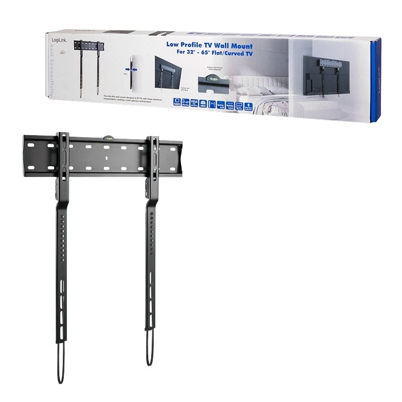 Soporte de pared para TV, 32-65 pulgadas, fijo, máx. 40 kg