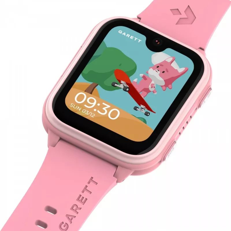 Smartwatch Garett Kids Vibe Ai 4G rosa con seguimiento GPS y diseño sumergible