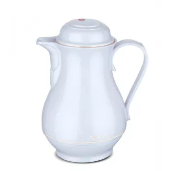 Termo ROTPUNKT 1,2 L, marfil — 24 h caliente / 36 h frío, asa, 199×255 mm