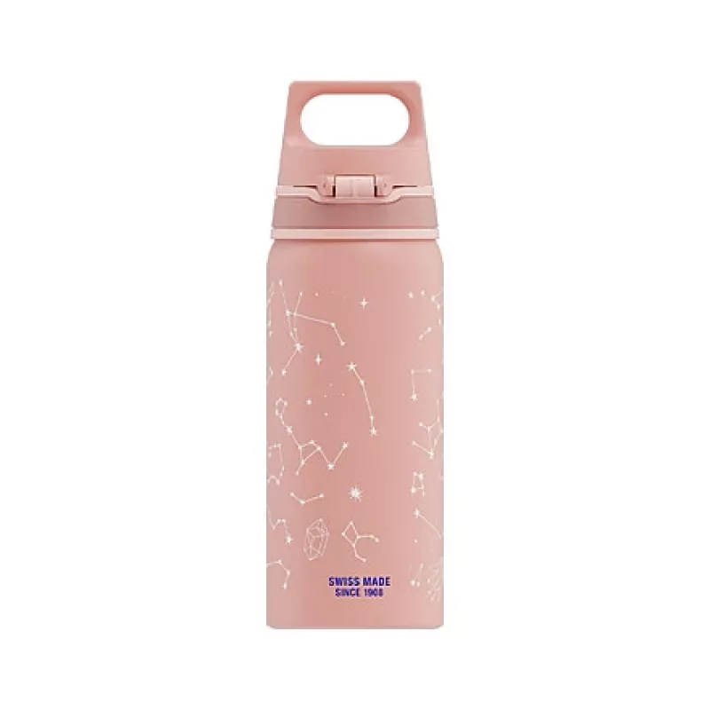 Botella de aluminio Sigg 6005.10 — 600 ml, 7,1 cm de diámetro, 145 g, azul/rosa
