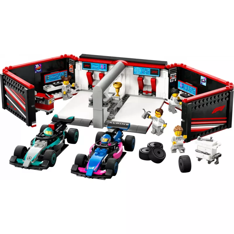 LEGO CITY 60444 Garaje F1 y coches Mercedes-AMG y Alpine