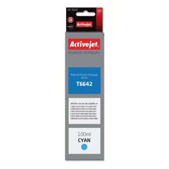 Activejet AE-664C tinta (sustituto de Epson T6642; Supreme; 100 ml; cian)