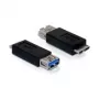 Adaptador USB 3.0-A HM a micro USB 3.0-B M DeLOCK 65183