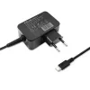 Cargador portátil QOLTEC 51024 – Cargador universal de CA para interiores, 65 W PD, 20 V/3,25 A, cable de 1,2 m, negro