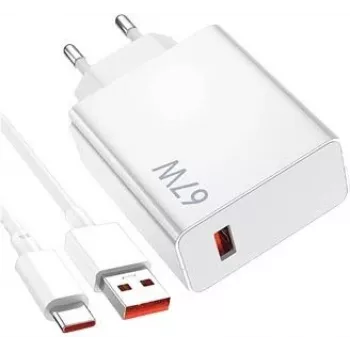 Cargador Xiaomi 40035 Smartphone Blanco AC interior USB Type-C 1 puerto