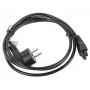 Cable de alimentación Lanberg CA-C5CA-11CC-0018-BK negro 1,8 m CEE7/7 conector hembra C5 (CA-C5CA-11CC-0018-BK)