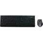 MediaRange MROS104 - Conjunto de teclado y ratón - Inalámbrico - QWERTY - GB - Gris, Negro (MROS104UK)