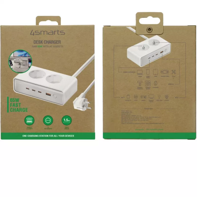 Cargador 4smarts 540065 Universal AC cargador rápido 4 puertos