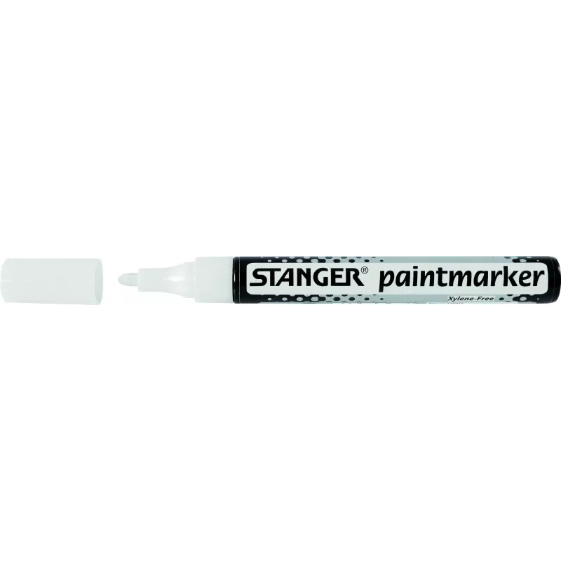 Rotulador de pintura STANGER blanco, 2-4 mm, 1 ud. 219017