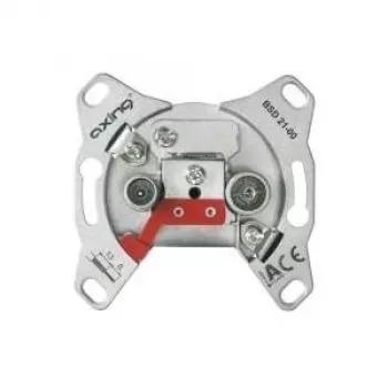 Toma de antena coaxial Axing BSD02100 gris