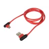 Cable USB NATEC NKA-1201 USB 2.0 1 m USB A USB C negro rojo
