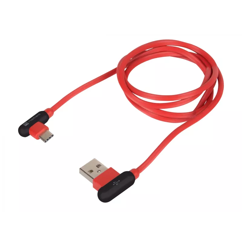 Cable USB NATEC NKA-1201 USB 2.0 1 m USB A USB C negro rojo
