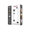 Beper P201UTP306 lámpara LED recargable de altura regulable, de pie y montable en pared, 2,3 W, regulable, negra