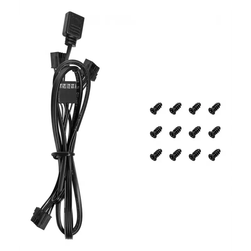 DeepCool FL12 3-in-1 ventiladores de caja de 120 mm (3 uds.), 500-2150 rpm, rodamiento dinámico de fluido, 32 dB, negros