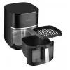 Amica AFM 6020 freidora de aire, 7,2 l, 1700 W, 10 programas, pantalla LCD, negra