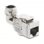 Módulo Keystone RJ45 conector hembra Cat.6A sin herramientas 90° DELOCK 90800