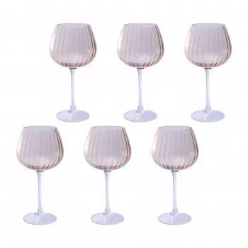 Set de 6 vasos Rose&Tulipani U20177611N24-Z, 460 ml de capacidad cada uno