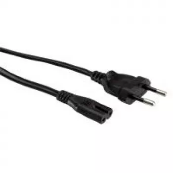 Cable de alimentación VALUE conector plano europeo a C7, 2 polos, blanco 1,8 m (19.99.2095)