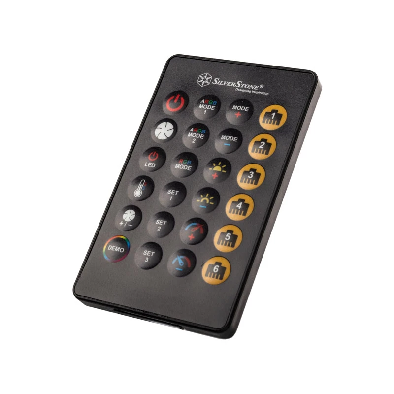 SilverStone SST-LSB02-E - hub LED ARGB, controlador - negro