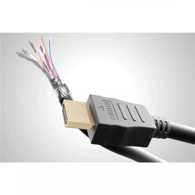Goobay 41084 Cable HDMI 2 m HDMI Type A (estándar) 2 x HDMI Type A (estándar) Negro (41084)