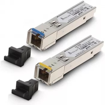 Par de transceptores de fibra óptica SFP WDM Extralink 1,25G 1310/1550 nm monomodo 3 km SC DOM