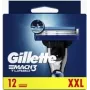 Cuchilla de afeitar Gillette MACH3 Turbo 12 uds. acero inoxidable hombre