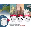 Fuente de alimentación de viaje GEMBIRD TPA-EU1A1C20-01-W 20W, USB-A 18W + USB-C 20W, toma Schuko, entrada 100–250 V