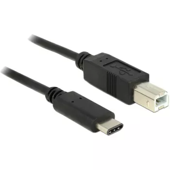 Cable USB DeLOCK 83601 USB 2.0 1 m USB C USB B negro