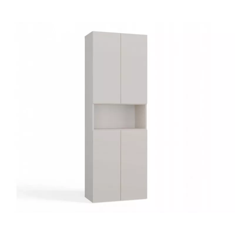 Armario de baño Nel DK 1K cesta color crema