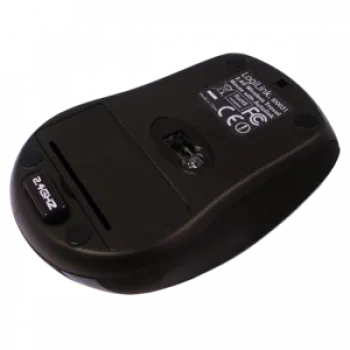 LogiLink Ratón óptico inalámbrico 2,4 GHz Mini - Ratón - óptico - 3 botones - inalámbrico - 2,4 GHz - receptor inalámbrico (USB) - Negro (ID0031)