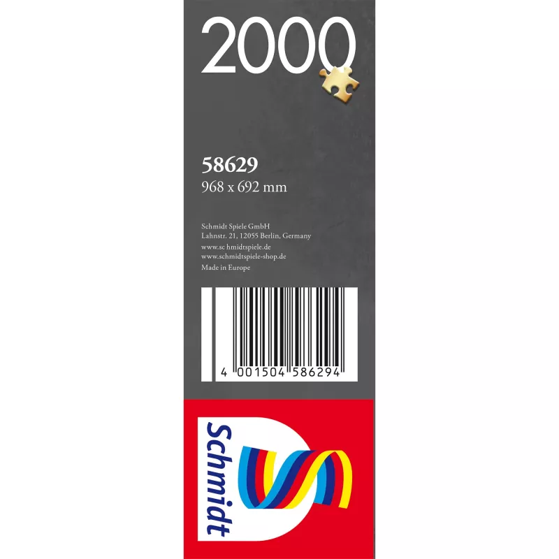 Puzzle Schmidt Spiele 58629 — 2000 piezas, edad recomendada 14+