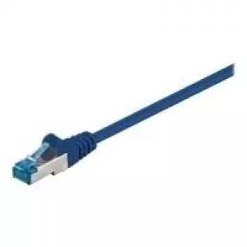 Wentronic Goobay Cable de red CAT 6a, S/FTP (PiMF), Azul, 5 m – LSZH libre de halógenos, cobre (93812)