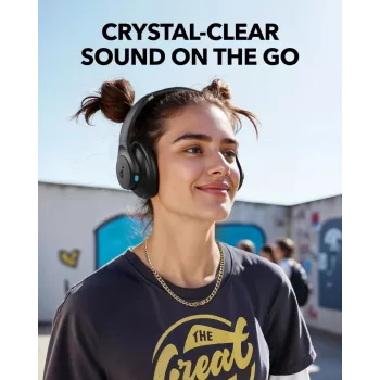 Auriculares over-ear Anker Soundcore Q11i, Bluetooth 5.0, hasta 20 h de batería, micrófono integrado, gris oscuro