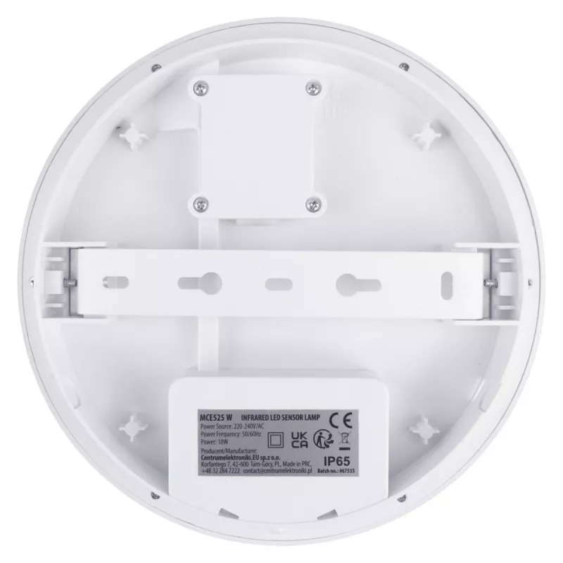 Lámpara LED con sensor PIR MACLEAN MCE525 W — luminaria LED exterior con sensor de movimiento