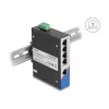 Switch Ethernet DELOCK 80162 — 5 puertos Gigabit RJ45 para montaje en carril DIN