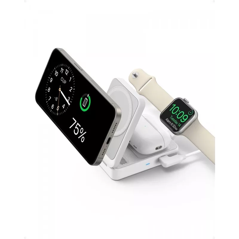 MagGo 3 en 1 15W plegable blanco EU