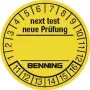 Etiquetas de prueba Benning 300 uds. para comprobador de equipos 756212 (Ø) 30 mm Próxima prueba (756212)