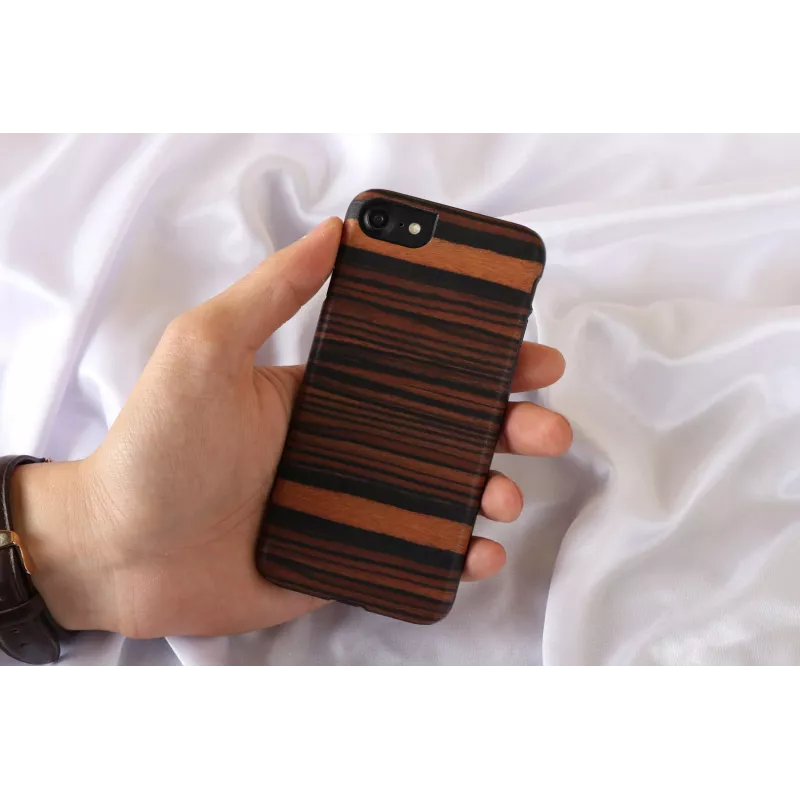 Funda Man&Wood Ebony/BL iPhone 7