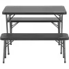Mesa de camping Coleman 2199746 estructura de acero negra tablero de polipropileno