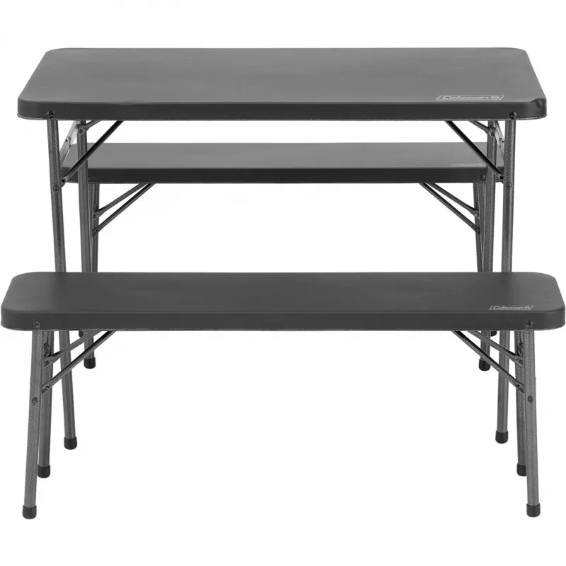 Mesa de camping Coleman 2199746 estructura de acero negra tablero de polipropileno