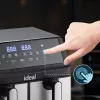Freidora sin aceite IDEAL, doble horizontal 9L, 8 funciones - incluida deshidratación de alimentos