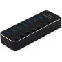 Hub USB3.2 Gen1 ROLINE, 7x A, puertos conmutables individualmente (14.02.5057)