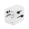 Fuente de alimentación de viaje GEMBIRD TPA-EU1A1C20-01-W 20W, USB-A 18W + USB-C 20W, toma Schuko, entrada 100–250 V