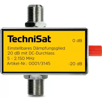 TechniSat 0001/3145 amplificador/atenuador de RF, plateado