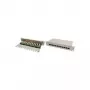 Panel de parcheo de sobremesa - panel de parcheo - CAT 6 - STP - RJ-45 X 12 - gris, RAL 7035 -
