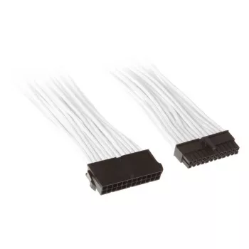 SilverStone PP07-MBW - cable de extensión de alimentación - ATX, 24 pines (M) - ATX, 24 pines (H) - 30 cm - blanco (SST-PP07-MBW)